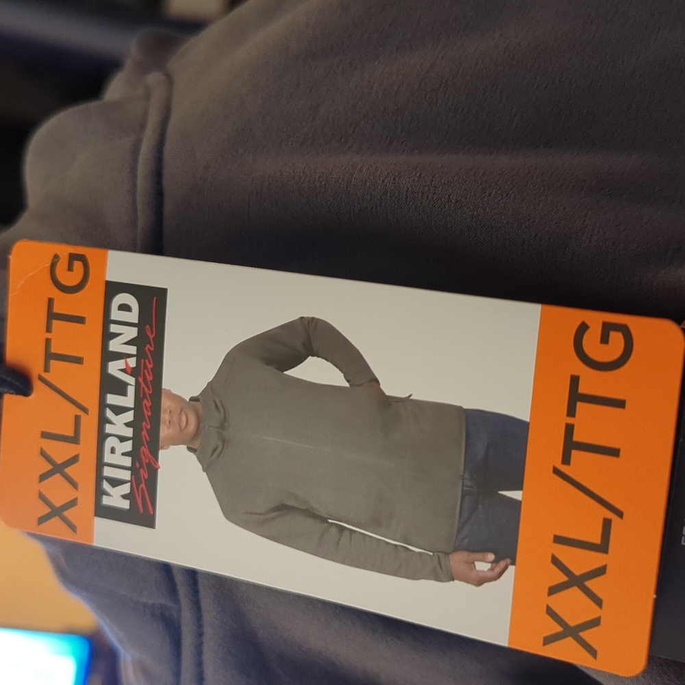 XXL: Kirkland Signature Full Zip Fleeced Hoodie